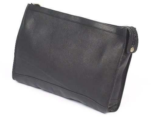 Claire Chase Zippered Folio Pouch, Black, One Size