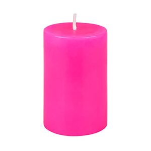 2 x 3 hot pink pillar candle