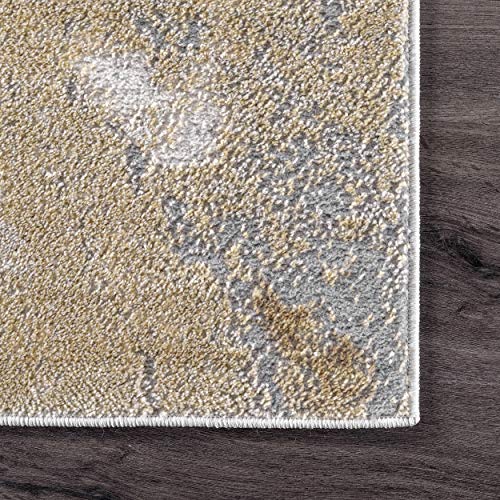 nuLOOM Cyn Abstract Area Rug, 5' x 8', Gold