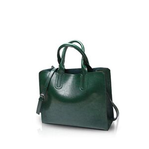 nicole&doris tote handbag crossbody bag shoulder bag ladies messenger bag purse pu leather green