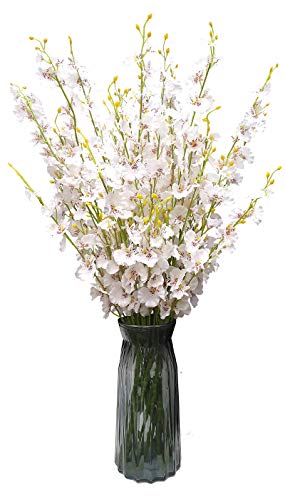 OMUYGDD Silk Flowers in Bulk Wholesale Artificial Orchids, 12 Pcs (Each 38.5”), for Wedding Festive Party Home Office Decoration, Not Include Vase
