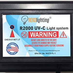 REKO Lighting R2000 Air Purifier Whole House Uv uvc Light in Duct for HVAC Ac (Air Conditioning) Duct