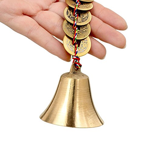 Chinese Feng Shui Bell for Wealth and Safe, Peace and Success,Feng Shui Element, Door Chime or Decor