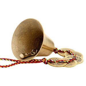 Chinese Feng Shui Bell for Wealth and Safe, Peace and Success,Feng Shui Element, Door Chime or Decor