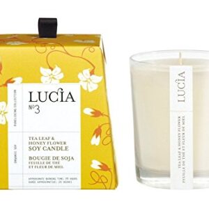 Lucia Candle, Tea Leaf and Honey flower, 0.47 Ounce