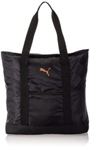 puma womens evercat cambridge gym tote bags, black/gold, one size us