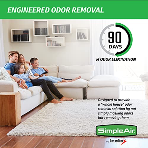 SimpleAir Duct Fresh Gel - HVAC Air Freshener, Cleaner, Deodorizer Non Toxic for Odor Block, Small