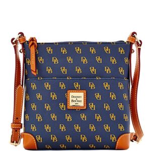 Dooney & Bourke Gretta Signature Letter Carrier,Navy