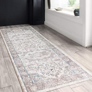 Loloi II Dante Collection DN-05 Ivory/Stone, Transitional Area Rug, 6'-7" x 9'-2"