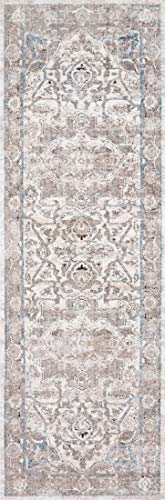 Loloi II Dante Collection DN-05 Ivory/Stone, Transitional Area Rug, 6'-7" x 9'-2"