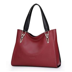 cow leather tote handbags for women top-handle purse lady pocketbooks shoulder bags work tote bags