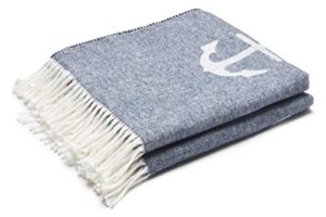 arus highlands collection tartan plaid design throw blanket anchor 60″ x 80″
