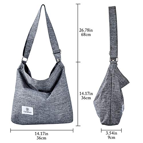 Fanspack Hobo Bags for Women, Hobo Bag Hobo Crossbody Bag Canvas Shoulder Bag Canvas Bag Tote Bag Women's Hobo Handbags Women's Shoulder Handbags Women's Tote Handbags