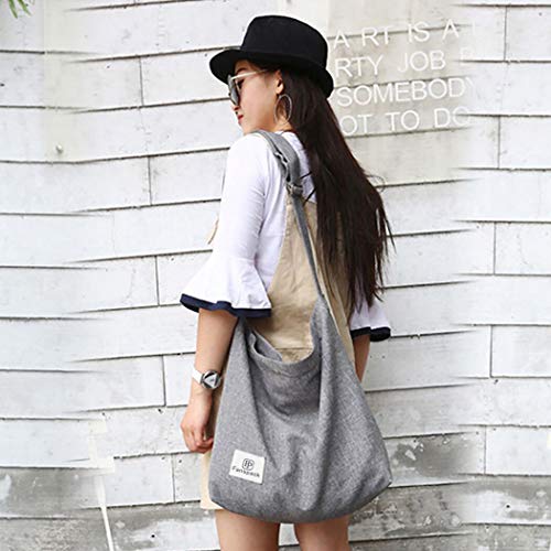 Fanspack Hobo Bags for Women, Hobo Bag Hobo Crossbody Bag Canvas Shoulder Bag Canvas Bag Tote Bag Women's Hobo Handbags Women's Shoulder Handbags Women's Tote Handbags