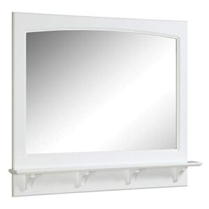 design house 539940 38×31 concord mirror with shelf, white