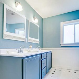 Design House 539940 38x31 Concord Mirror with Shelf, White
