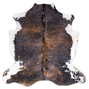 rodeo Classic Brown Brindle Cowhide Rug XXL 6x8 Ft