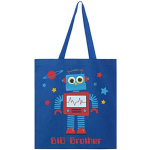 inktastic robot big brother ii tote bag royal blue 23fc4