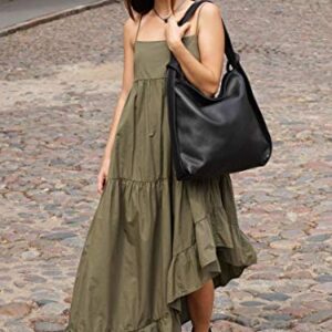 Women Leather Backpack Purse- Handmade Convertible Hobo Shoulder Bag from Genuine Leather