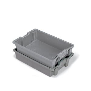 orbis cgs6040 gray stack-n-nest lid for pallet containers