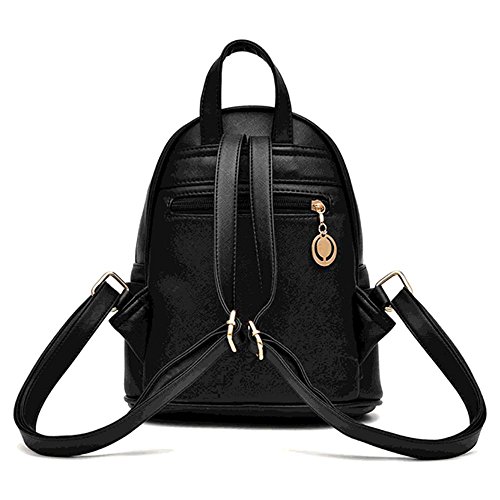 Mikty Women Mini Leather Backpack Multi-Way Casual School Backpack for Girls, Teens, WomenSchoolbag Mini Casual Daypack Off-white