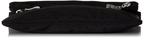 Baggallini womens Flip Zip Crossbody, black/sand, One Size