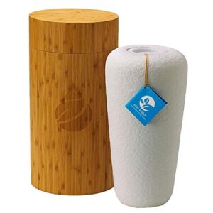 eco water urn: biodegradable urn for water burial, burial at sea