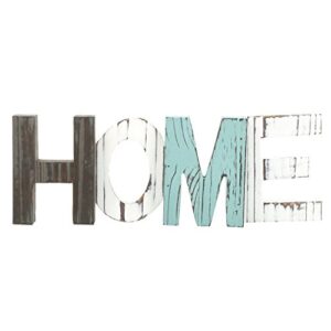 mygift rustic multicolored solid wood home cut out word sign, kitchen framhouse frestanding decor, mantel, above cabinet decor