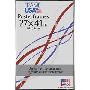 frame usa 27×41 corrugated backing poster frame (black) | choose size and color