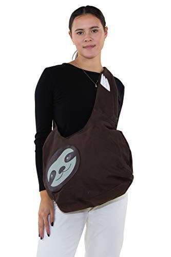 Sleepyville Critters Hang Loose Sloth Hobo Bag On Canvas