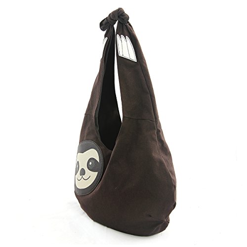 Sleepyville Critters Hang Loose Sloth Hobo Bag On Canvas