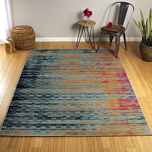 Kaleen 5'3" x 7'3" Area Rug in Multi-Color, Indoor / Outdoor Zuma Beach Collection