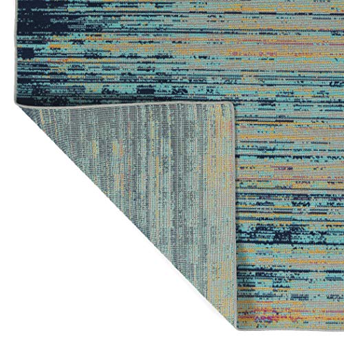 Kaleen 5'3" x 7'3" Area Rug in Multi-Color, Indoor / Outdoor Zuma Beach Collection