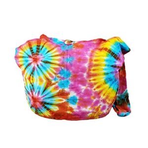 btp! tie dye sling crossbody shoulder bag purse cotton bohemian – firework vy5