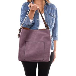 joy susan Womens Faux Leather: Hobo 2-in-1 Handbag