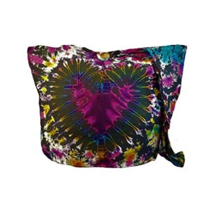 btp! tie dye sling crossbody shoulder bag purse cotton bohemian – heart vy1