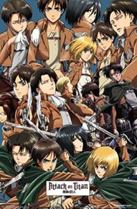 trends international attack on titan – collage wall poster, 22.375″ x 34″, unframed version