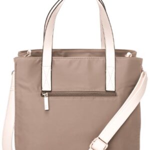 Noble Mount Peppy Nylon Tote Handbag - Taupe