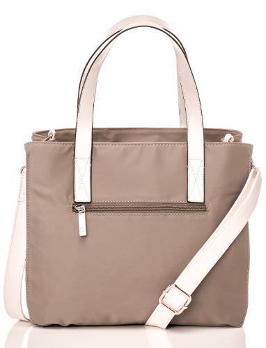 Noble Mount Peppy Nylon Tote Handbag - Taupe