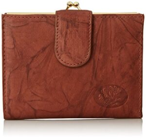 buxton heiress double cardex wallet, mahogany, one size