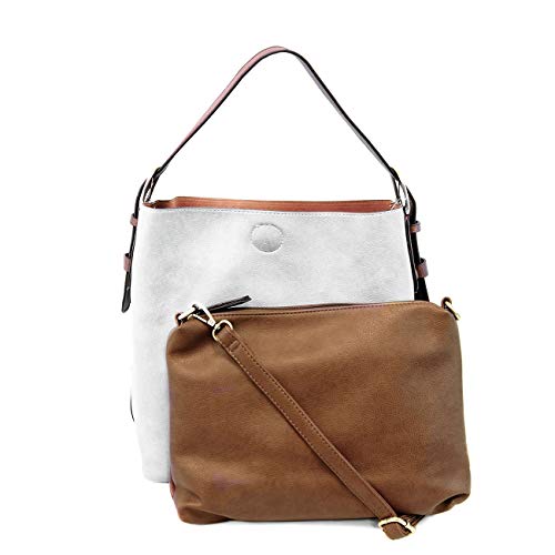 joy susan Womens Faux Leather: Hobo 2-in-1 Handbag