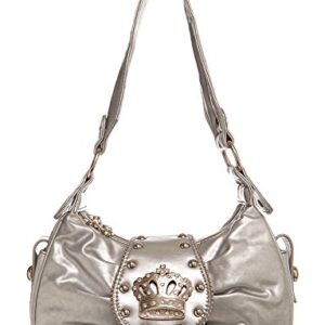 Handbags For All Crown Inspired Classic Hobo Shoulder Handbag
