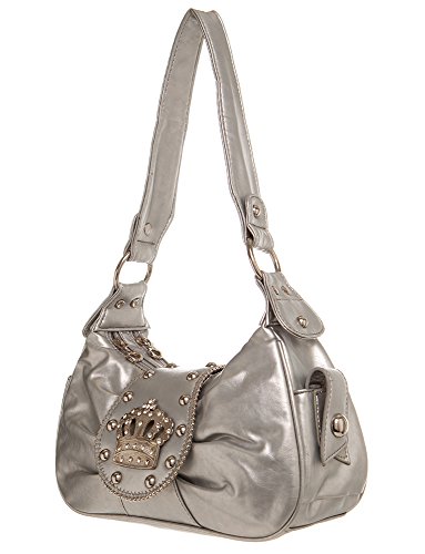 Handbags For All Crown Inspired Classic Hobo Shoulder Handbag