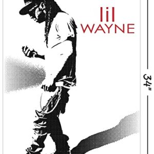 Trends International Lil Wayne - Hustle Wall Poster, 22.375" x 34", Unframed Version