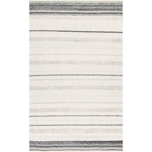 nuLOOM Amelia Striped Area Rug, 4' x 6', Ivory