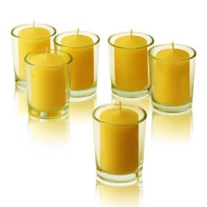 Citronella Votive Candles 15 Hour Burn Time - Pack of 36 - Made from High Scented Citronella for Outdoor/Indoor - Made in USA