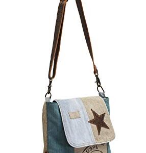 Myra Bags Sky Star Upcycled Denim Shoulder Bag M-0767