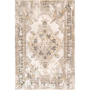 nuLOOM Vintage Medallion Jodee Area Rug, 8' x 10', Gold