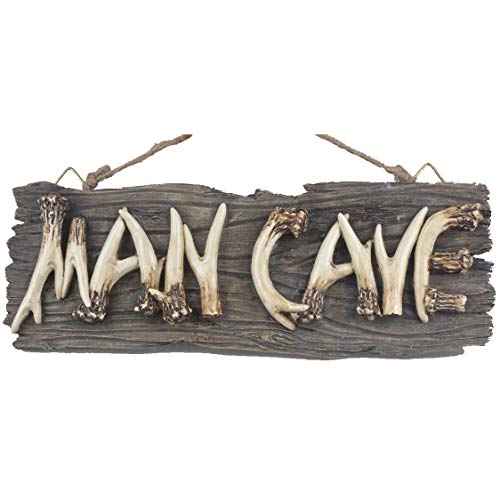 Liberty Imports Man Cave Hanging Wall Sign Decorative Mancave Wooden Novelty Decor