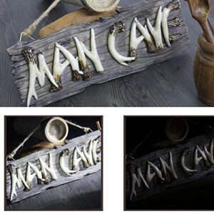 Liberty Imports Man Cave Hanging Wall Sign Decorative Mancave Wooden Novelty Decor